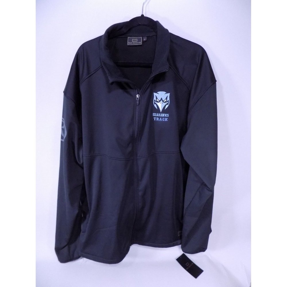 Seahawks Track 3XL UNCW? Black Jacket Full Zipper Rawlings Gold Collection NEW